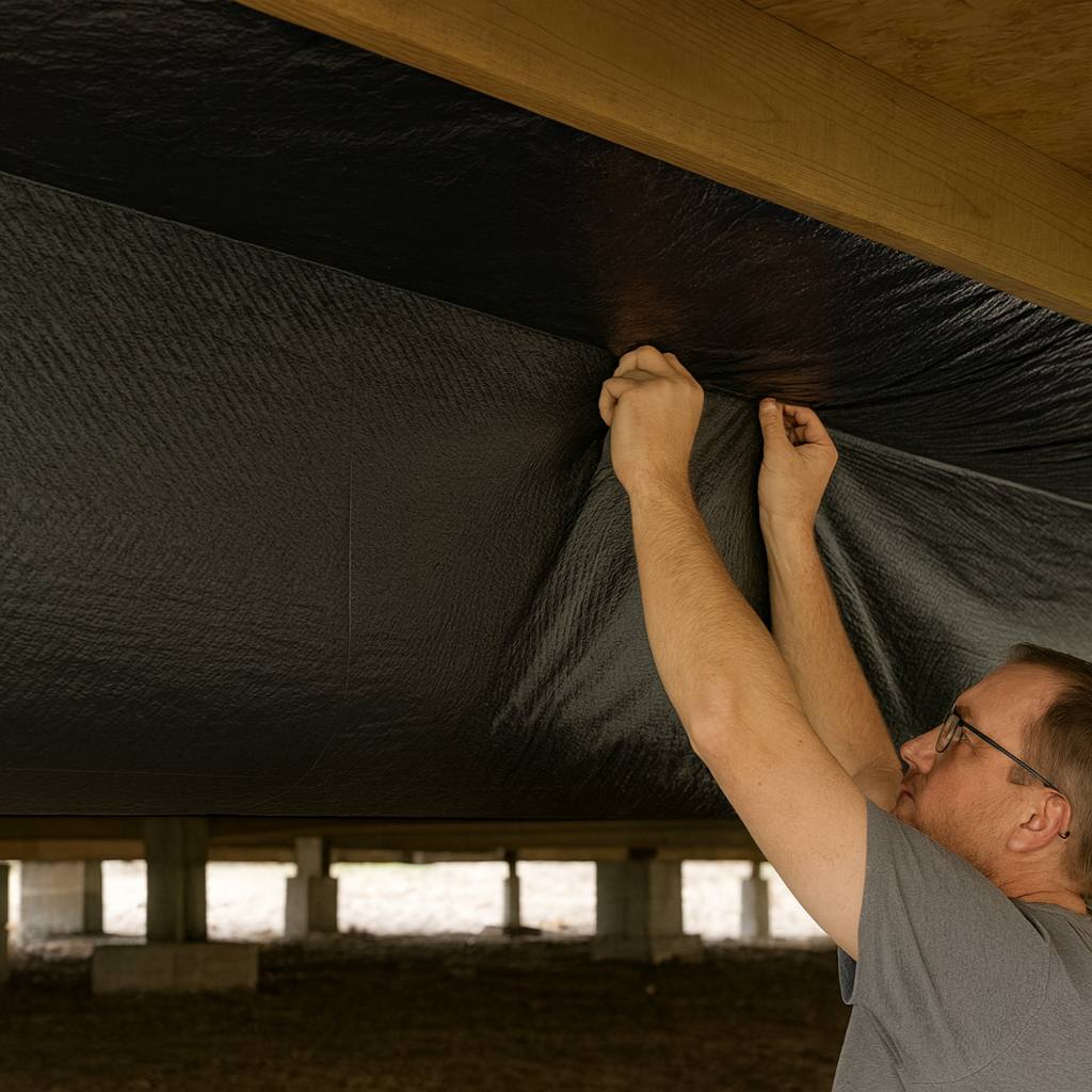 Installing Vapor Barrier