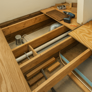 Mobile Home Floor Being redone