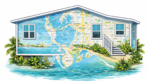 Mobile home vapor barrier repair in Clearwater Florida.